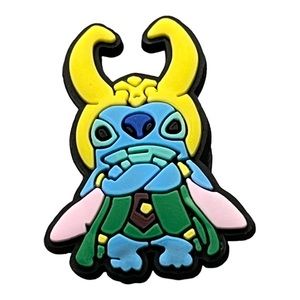 💕3/$13💕STITCH "LOKI" CROC CHARM